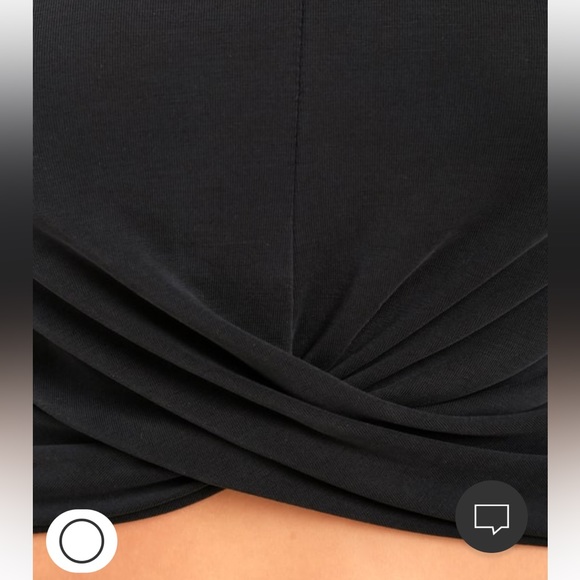 Lulu’s All Access Pass Washed Black Crop Top - Picture 2 of 8